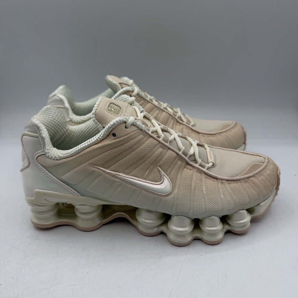 Nike Shox‎ TL Shoes Womens Sz 7.5 Pearl White Particle Pink Sneakers IH5075-219